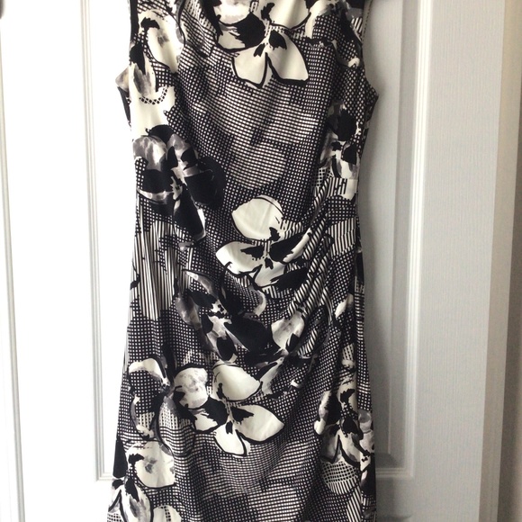 Ralph Lauren size 14 Black and White Dress - Picture 1 of 3